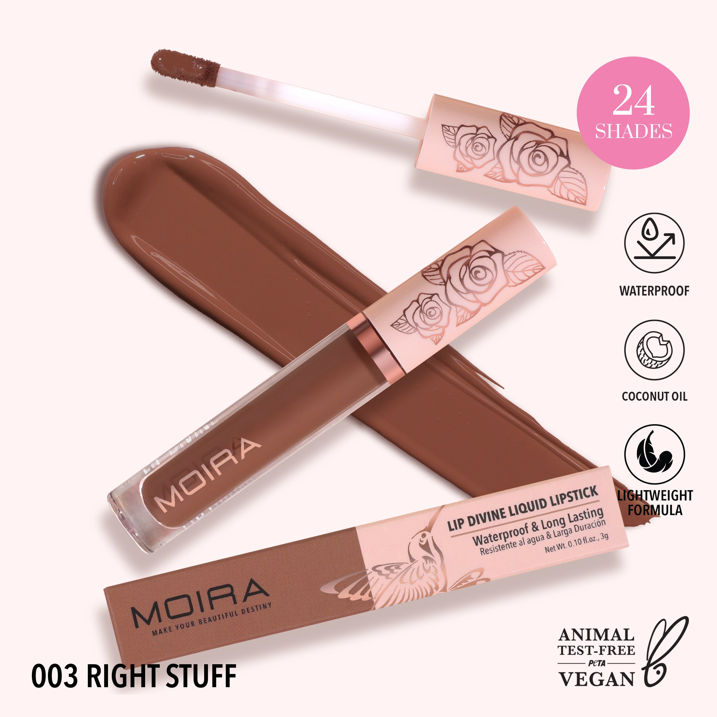 Moira Lip Divine Liquid Lipstick 003 Right Stuff