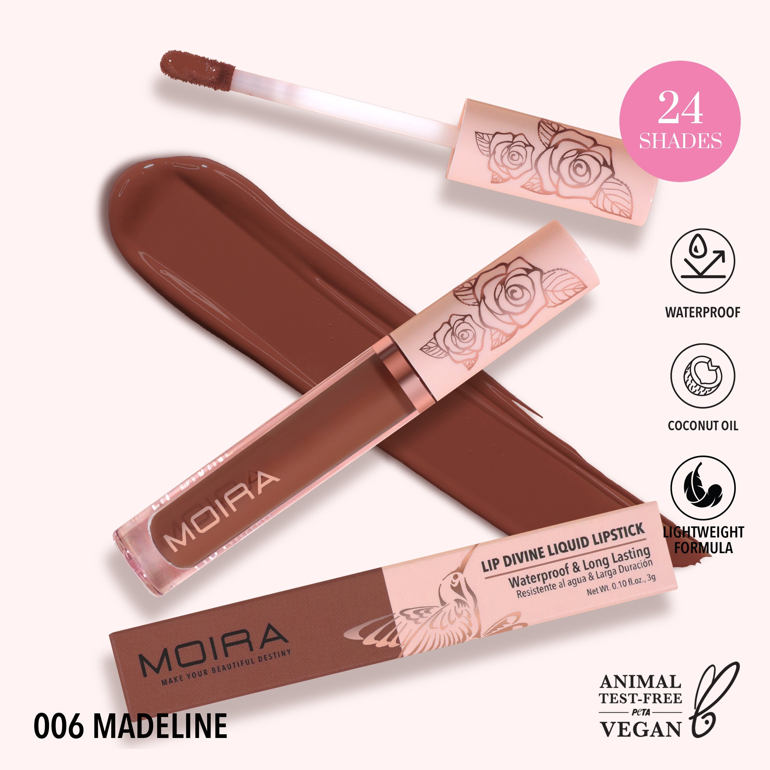 Moira Lip Divine Liquid Lipstick 006 Madeline