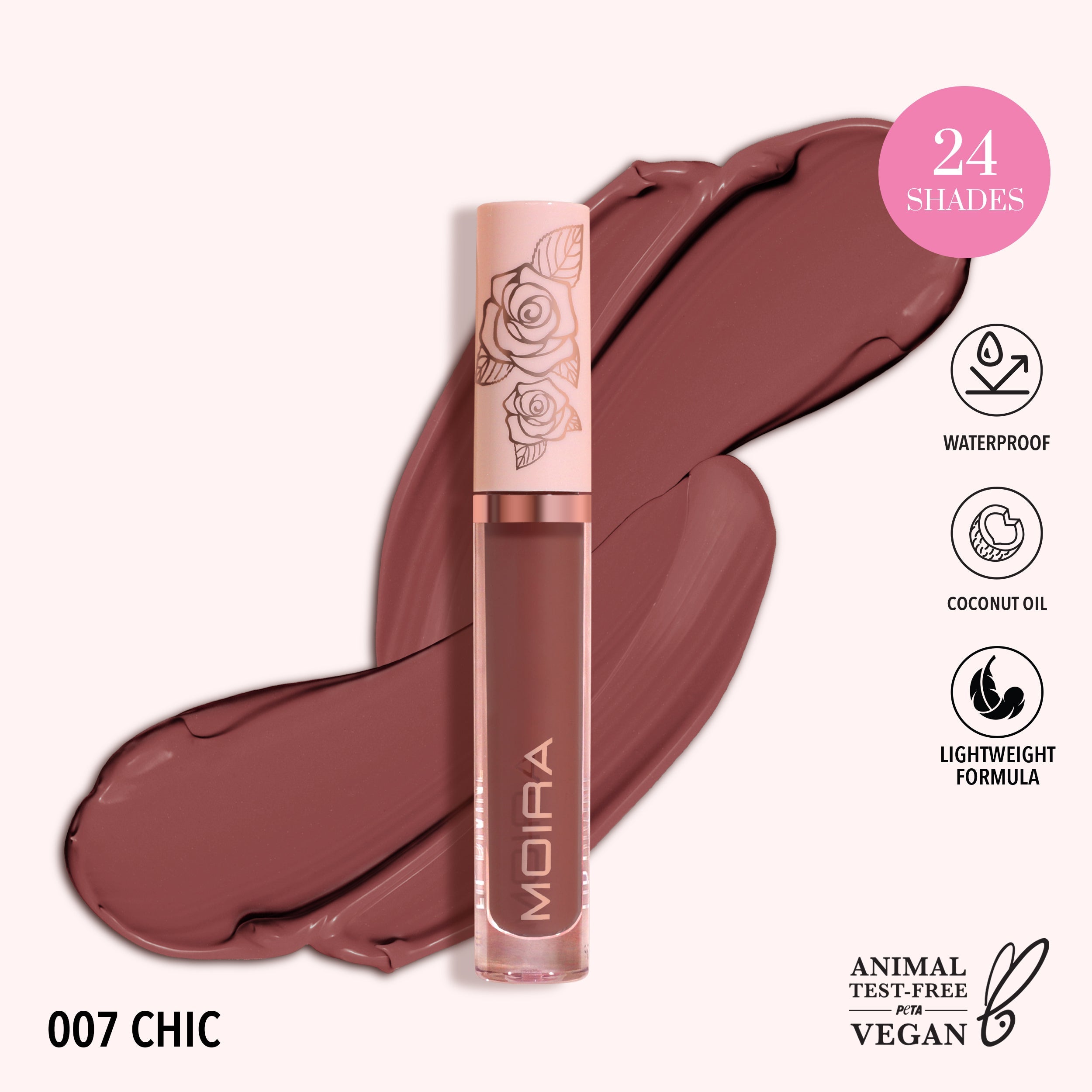 Moira Lip Divine Liquid Lipstick 007 Chic