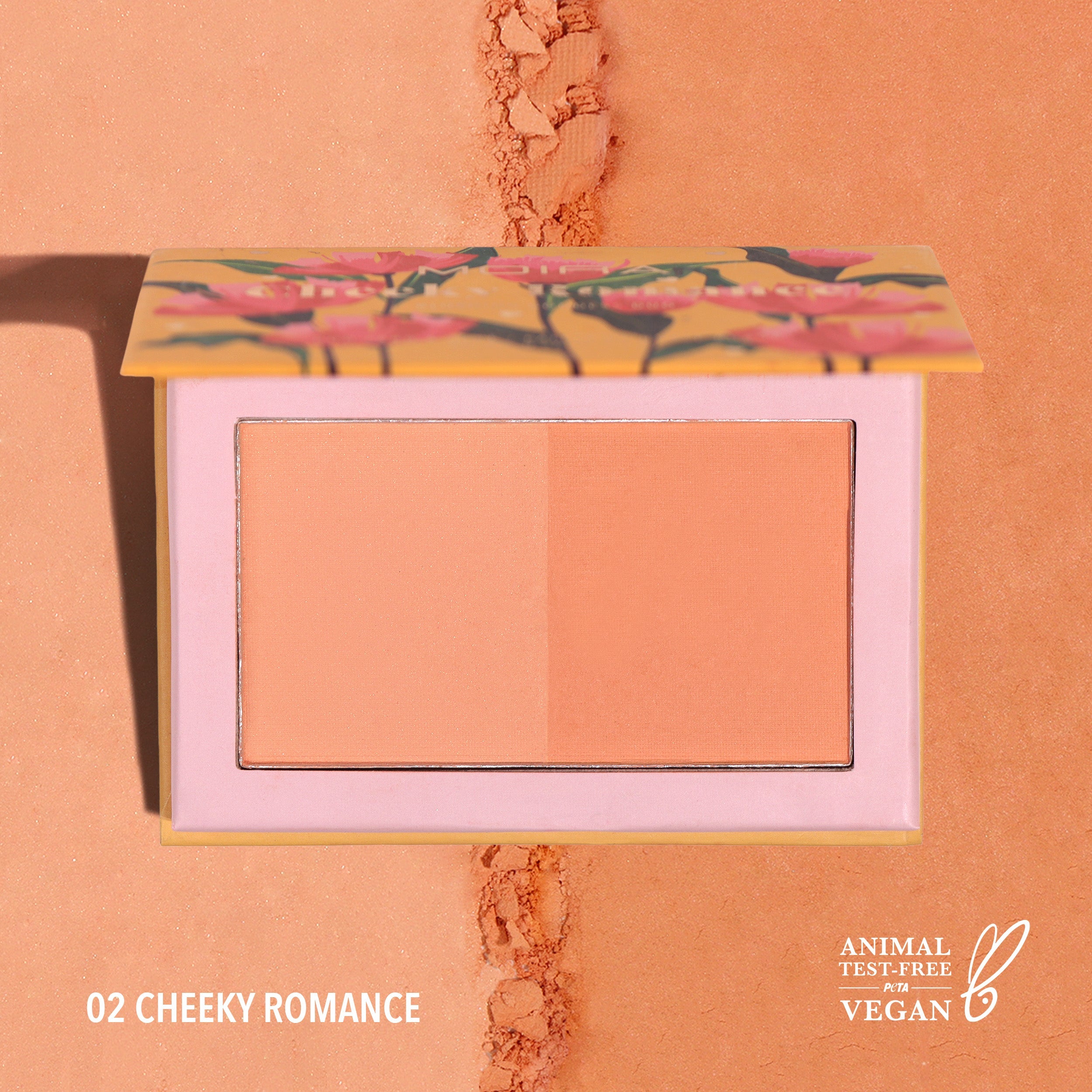 Moira Dual Blusher 002 Cheeky Romance