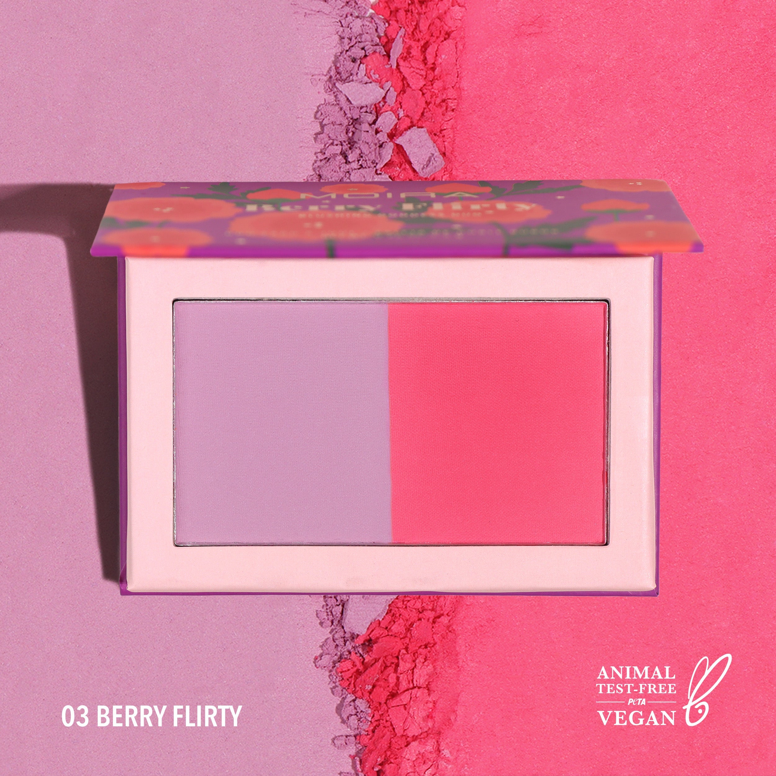 Moira Dual Blusher 003 Berry Flirty