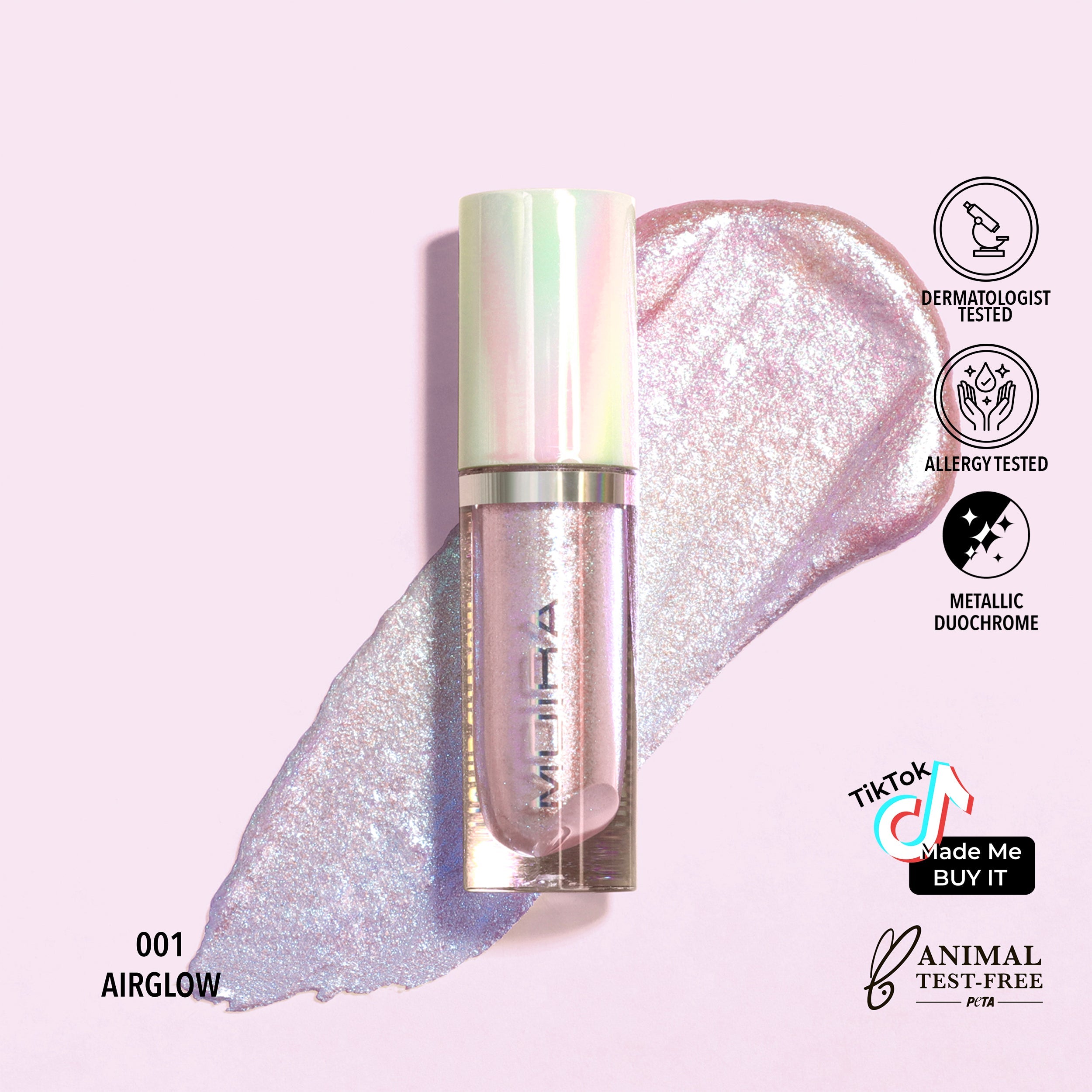 Moira Diamond Daze Liquid Shadow 001 Airglow