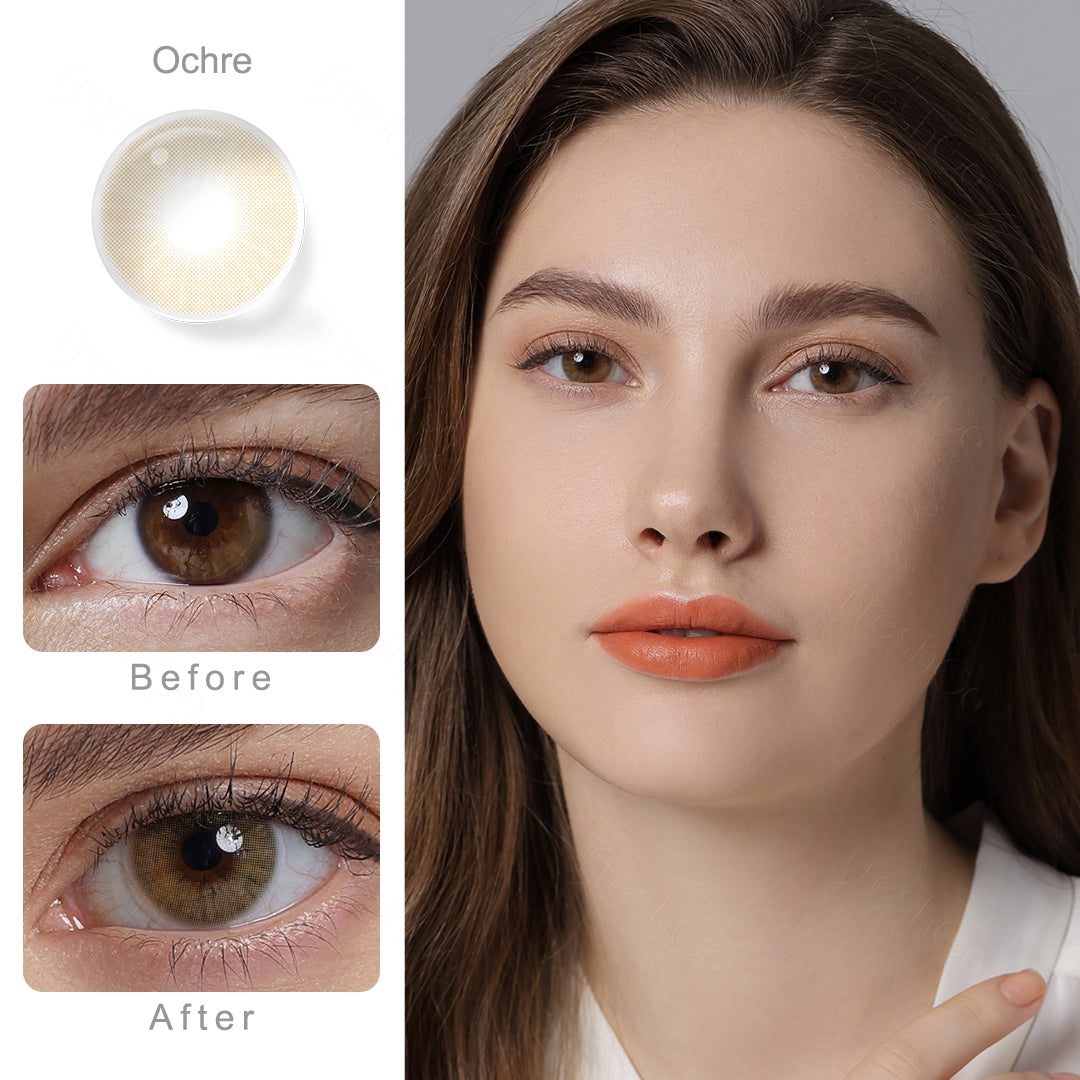Ochre Colored Contact Lenses
