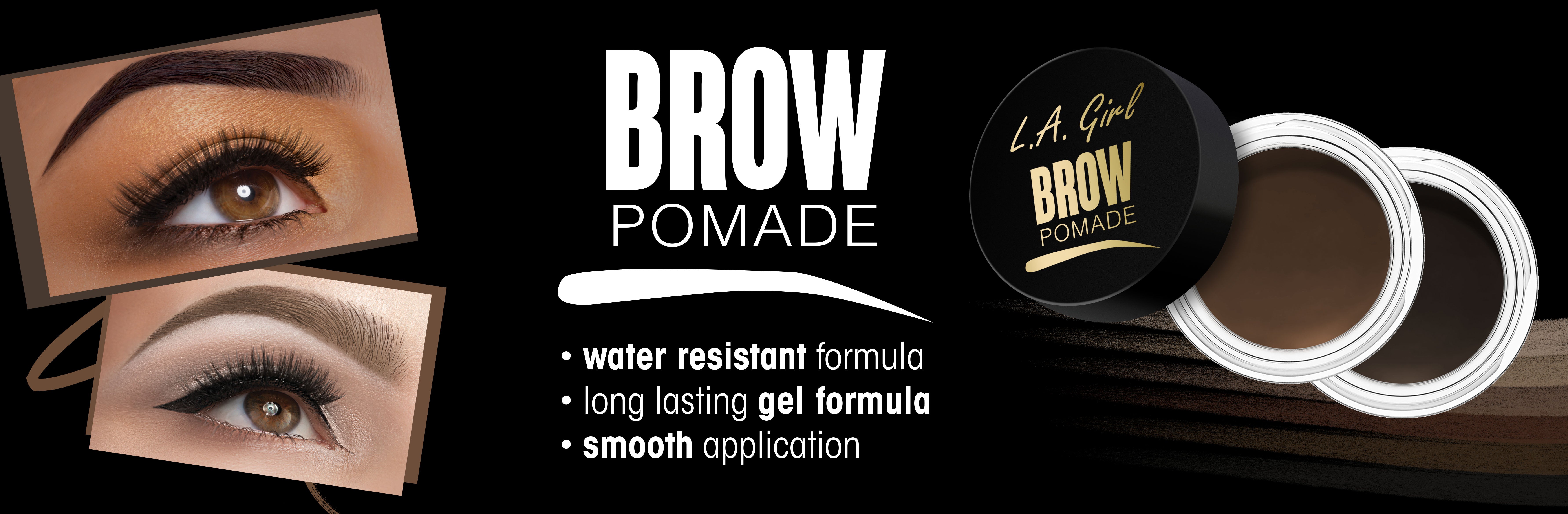 L.A. Girl Brow Pomade brow looks